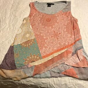 Desigual Multicolor Patchwork Tank Top